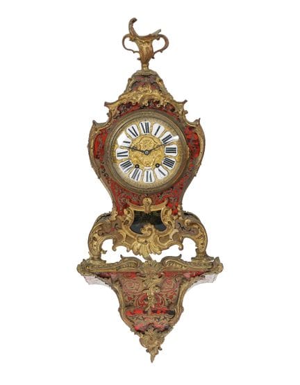 BOULLE-STYLE CARTEL CLOCK, 19TH CENTURY, with a to