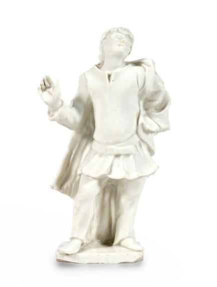 WHITE PORCELAIN COMMEDIA DELL'ARTE FIGURE, GINORI,