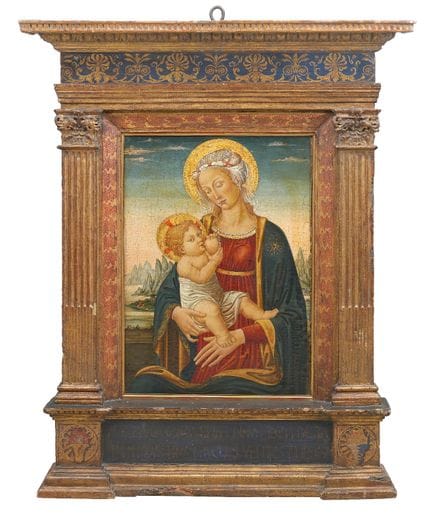 19TH-CENTURY PAINTER
Madonna of the Milk
Oil on pa
