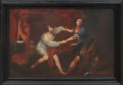 18TH-CENTURY PAINTER
Joseph and Potiphar’s Wife
Oi