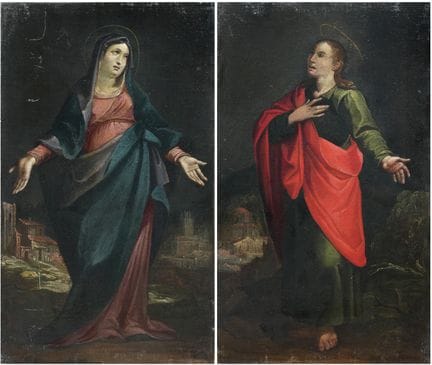 17TH-CENTURY PAINTER FROM EMILIA
The Virgin
St. Jo