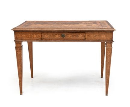 LUIGI XVI-STYLE INLAID WRITING DESK, 19TH CENTURY,