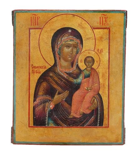 19TH-CENTURY RUSSIAN ICON
Our Lady of Kazan
Temper