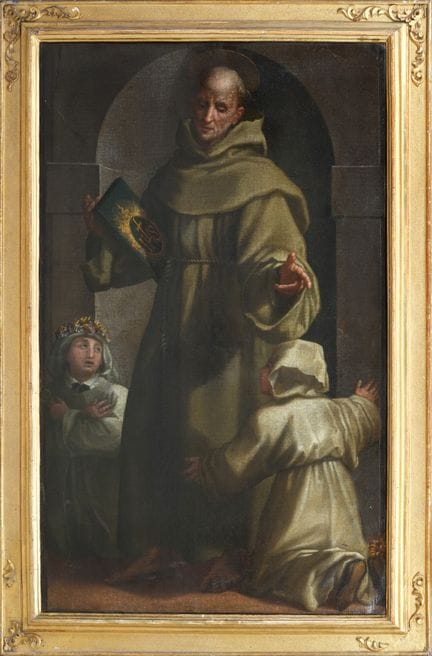 PEINTRE TOSCAN DU XVIIe SIÈCLE
Saint Bernardin de 