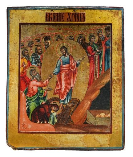 19TH-CENTURY RUSSIAN ICON
The Resurrection of Chri