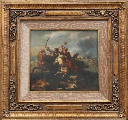 18TH-CENTURY PAINTER
Battle Scene
Oil on canvas, 4