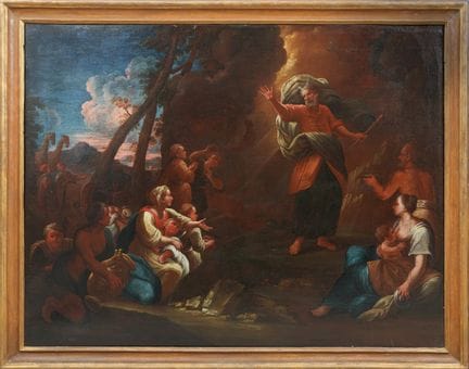 17TH-CENTURY PAINTER
Moses Brings Water from the R