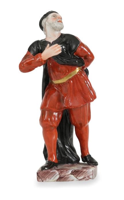 PORCELAIN COMMEDIA DELL'ARTE FIGURE, GINORI, 18TH 
