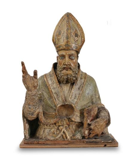18TH-CENTURY SCULPTOR
Holy Bishop (St. Sabinus?)
C