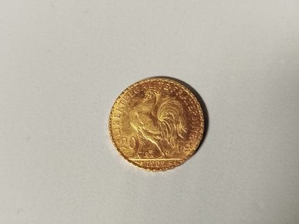 20-Franken-Münze aus 900er Gold mit dem Motiv „Mar