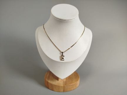 Vermeil necklace, 925 silver plated with gold, con
