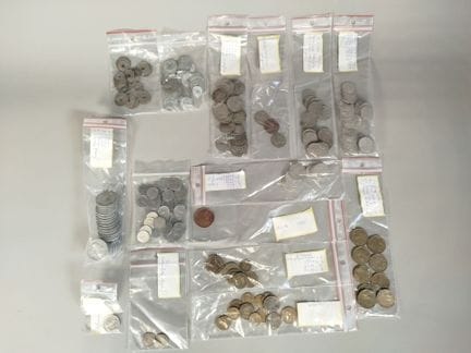 Collezione di monete francesi in metalli e leghe v