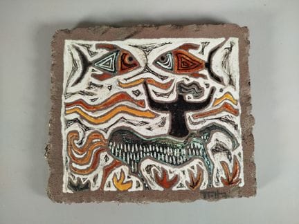 Jean JAFFEUX (1931-2015): targa murale rettangolar