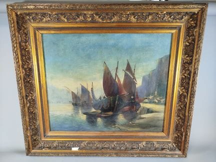 Jules VERNIER (1862–1937): Öl auf Leinwand mit der