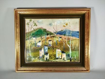 Ferenc BORDAS [ungherese] (1911-1982): paesaggio c