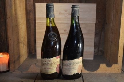 Reunion of two bottles of La Fiole du Père Anselme