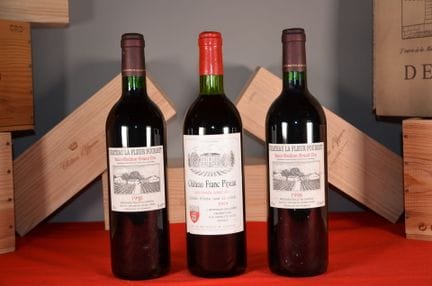 A set of three bottles of Saint-Emilion Grand Cru,