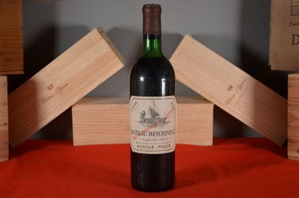 贝希维尔圣朱利安酒庄，1970年份列级名庄，一瓶（液面位于瓶肩上方，酒标略有污渍且有翘起）