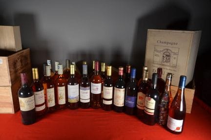 A selection of twenty-five bottles of rosé from va