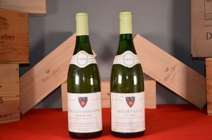 Lote de dos botellas de Meursault Domaine Jean Mon