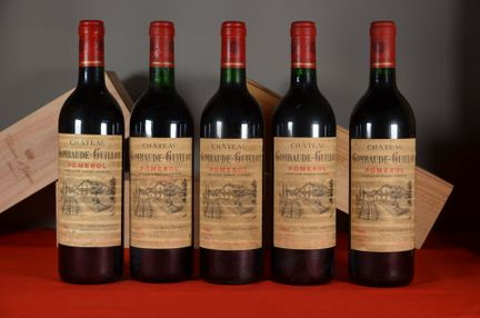 Château Gombaude-Guillot Pomerol 1989, five bottle