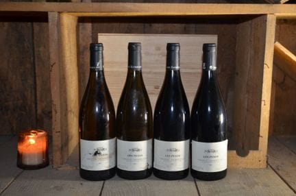 Reunion of four bottles of Crozes-Hermitage Les Pe