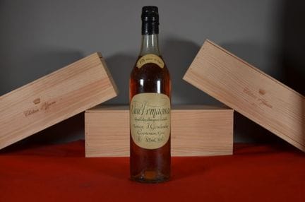 J. Goudoulin 寡妇牌15年陈酿阿马尼亚克白兰地，酒精度40%，70分升装（液面齐肩，标签