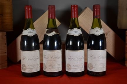 Aloxe-Corton E. Brocard &amp; Fils 1984, four bott