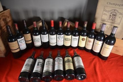 A collection of nineteen bottles of red Bordeaux S