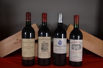 A tasting of four bottles of Lalande-de-Pomerol, i