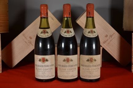 Aloxe-Corton Bouchard Père &amp; Fils 1972, three 