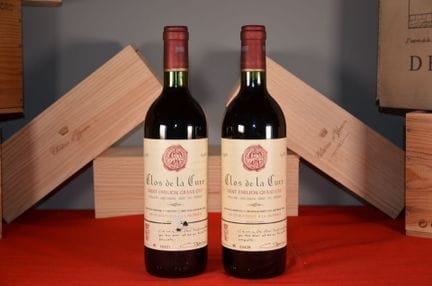 Clos de la Cure Saint-Emilion Grand Cru 1982, two 
