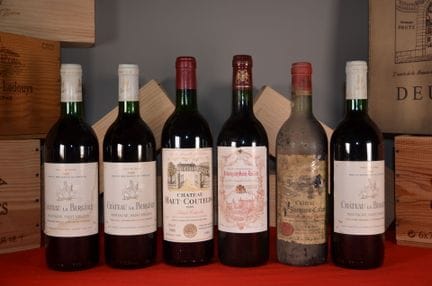 A set of six bottles including: Château La Bergère