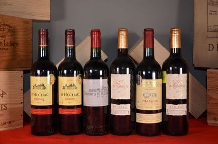 A case of six bottles of red Madiran (as is)