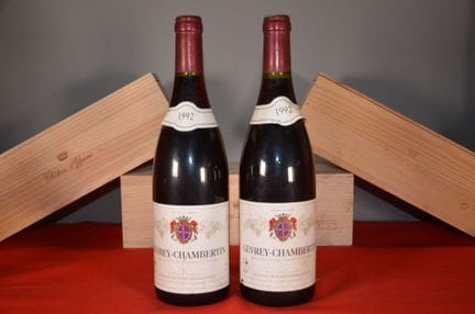 Gevrey-Chambertin Dupont-Tisserandot 1992, two bot