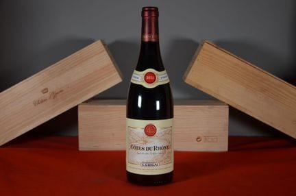 Côtes du Rhône rosso Guigal 2015, una bottiglia