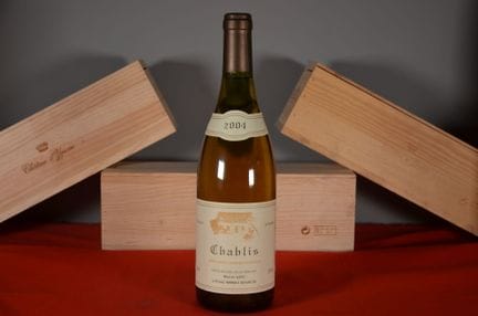 Chablis bianco Hervé Azo 2004, una bottiglia