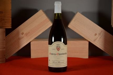 Gevrey-Chambertin rosso René Bouvier 1992, una bot