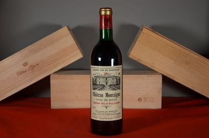 Côtes de Bourg rosso Château Montaigut 1986, una b