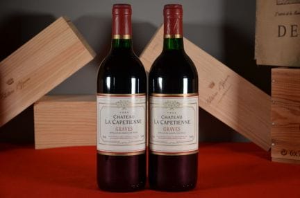 Graves rosso Château La Capétienne 1994, due botti