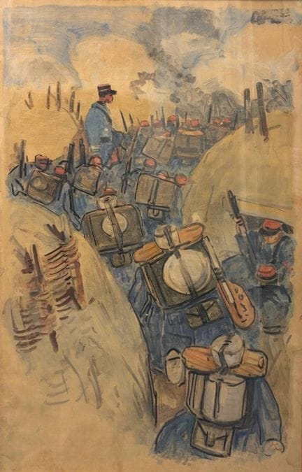 Mathurin MÉHEUT (1882-1958)
Soldati nelle trincee
