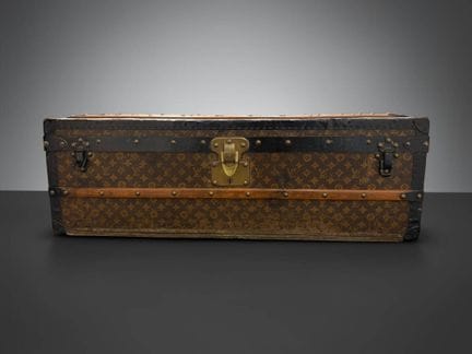 LOUIS VUITTON
Maleta de cabina de lona con monogra