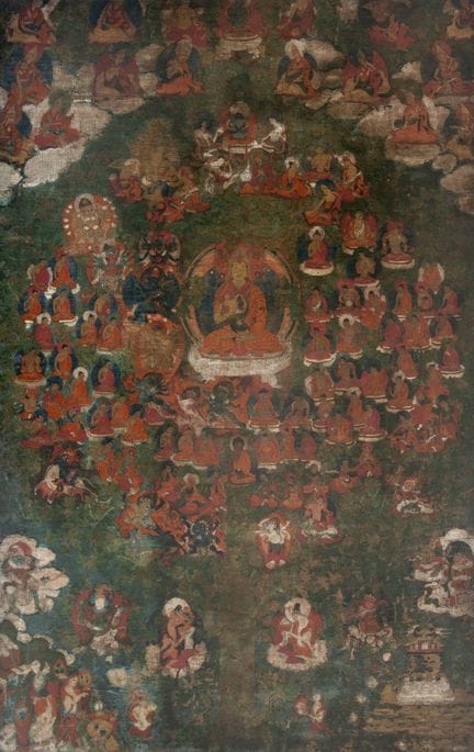 TÍBET - Siglos XVIII-XIX
Thangka que representa a 