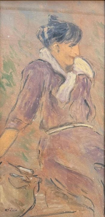 Henry SAINT-CLAIR (1899-1990)
Donna con abito viol