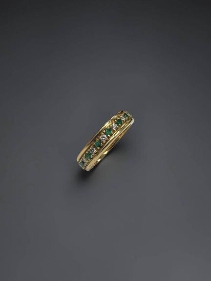 18K yellow gold (750/1000) American wedding band s