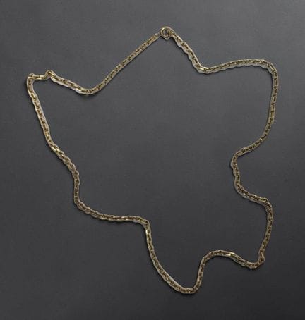Collana in oro giallo 14 carati (585/1000) con mag