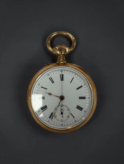 18K yellow gold (750/1000) chronometer pocket watc