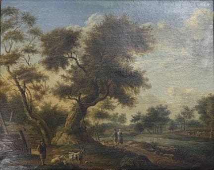 Scuola fiamminga del XIX secolo  
Paesaggio pastor