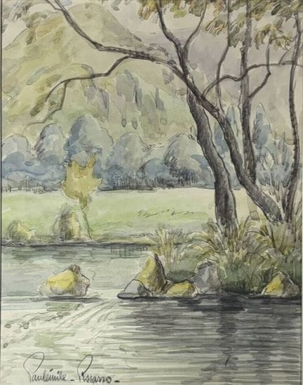 Paul-Émile PISSARRO (1884-1972)
Vista de río y mon