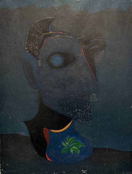 Georges PAPAZOFF (1894–1972)
Man’s Face
Oil on can